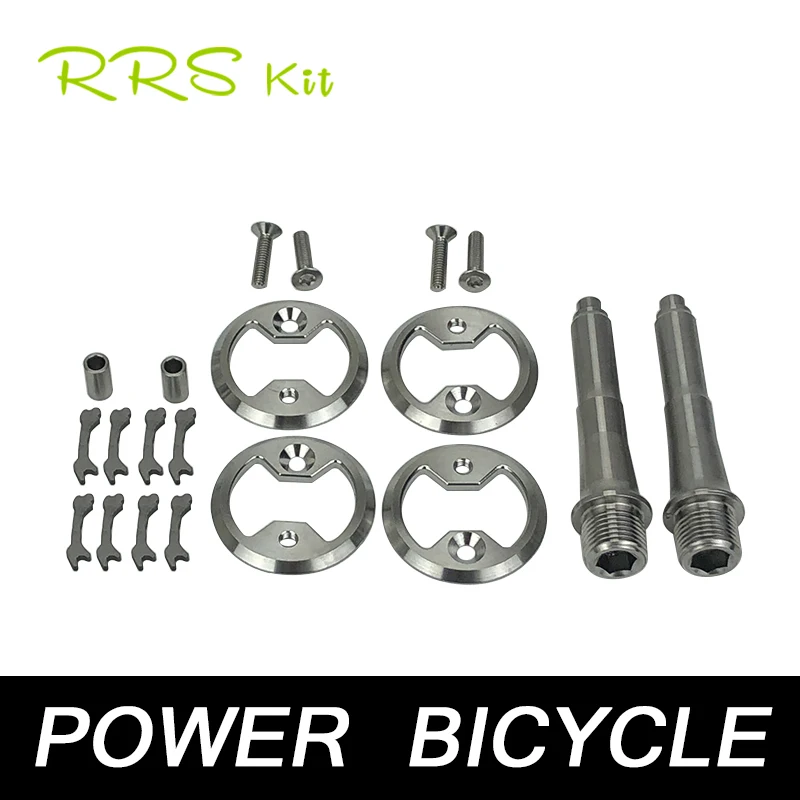 

Rrskit Titanium Bike Pedal Plate Cleats for Wahoo SpeedPlay Comp Zero Aero Nano LightWeight Action Bicycle Replace Parts