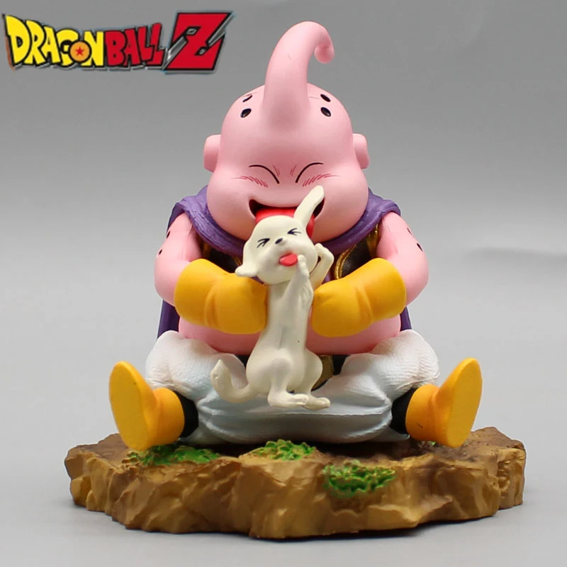 

8cm Dragon Ball Majin Buu Anime Figures Q Version Figurine Pvc Statue Gk Model Toys Doll Collectible Decoration Desktop Gifts