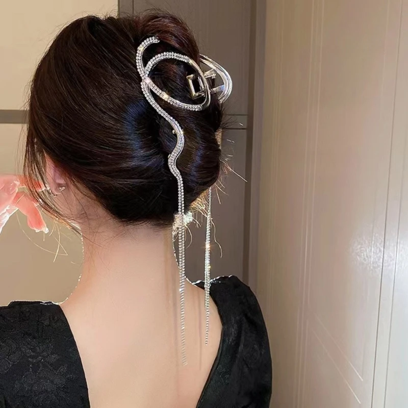 

Rhinestones Hair Clip Summer Spring Hairpins Barrette Women Shopping Hairgrips