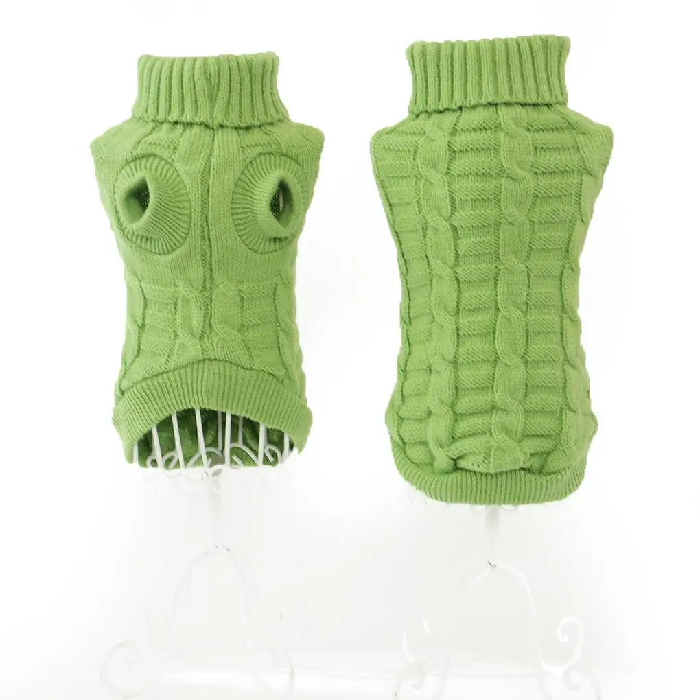 Свитер для домашних питомцев одежда собаки зимние теплые пальто вязаная