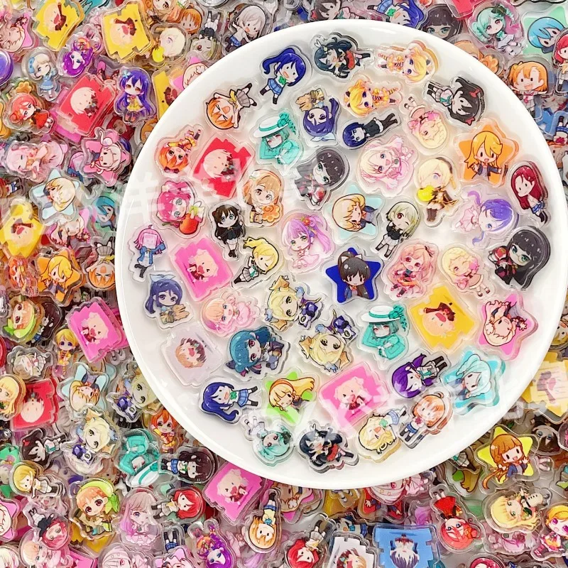Фото Новые акриловые элементы Love Live! Креативные персонажи, мультяшные DIY-наклейки для декоративных чехлов для телефонов, фоторамок, книг для записей и бумажных стикеров №5
