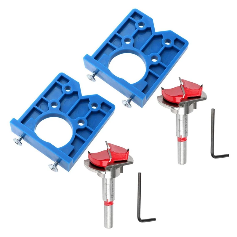 

JHD-2X Concealed Hinge Jig Forstner Bit Sets-35Mm Hinge Hole Cutter For Cabinet Hinges And Mounting Plates
