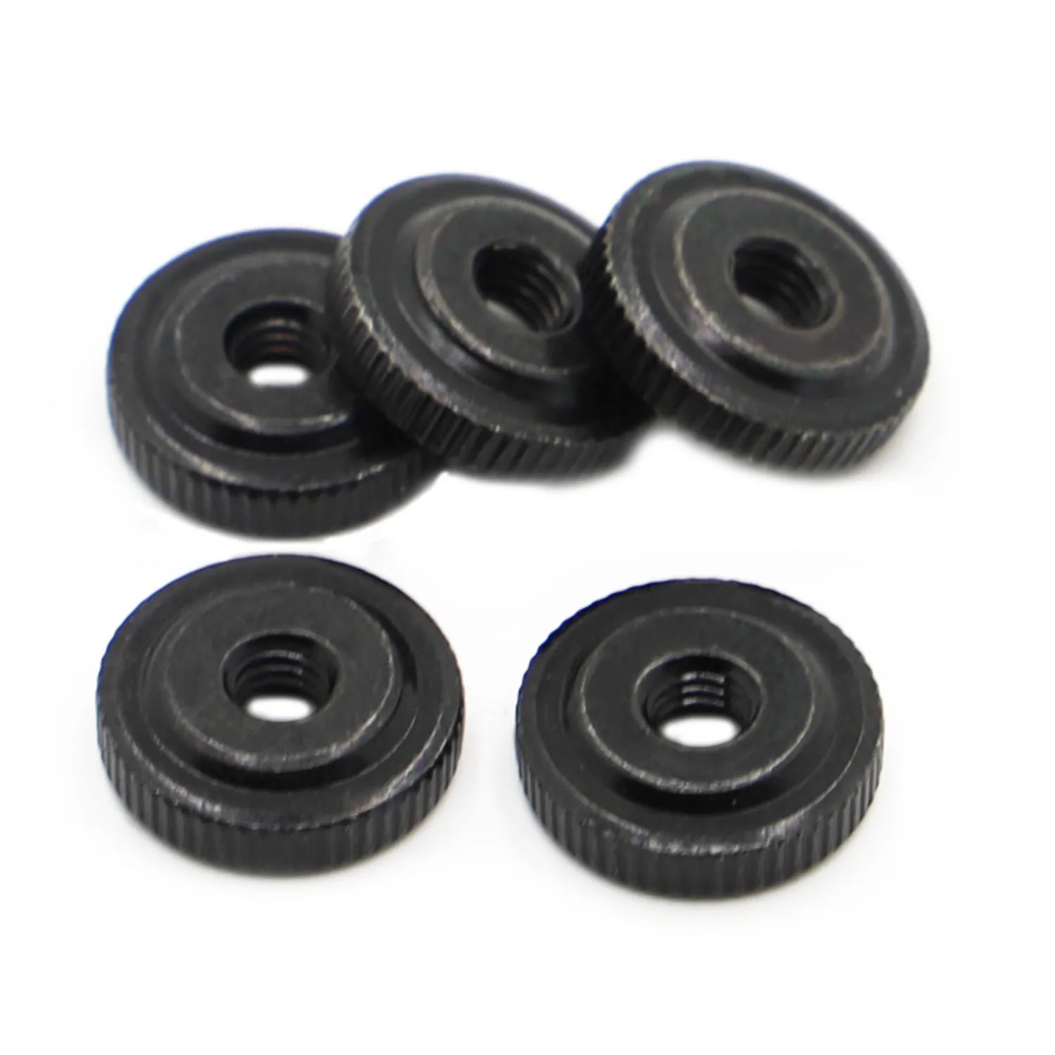 

Black Carbon Steel Small Step Hand Tighten Nuts M3 M4 M5 M6 M8 M10 Knurled Thumb Nuts GB807 DIN467