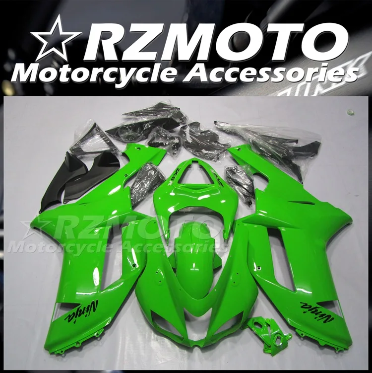 

Новый комплект обтекателей из АБС-пластика для мотоцикла, подходит для Kawasaki Ninja ZX-6R ZX6R 636 2007 2008 07 08, комплект обтекателей, зеленый глянцевый