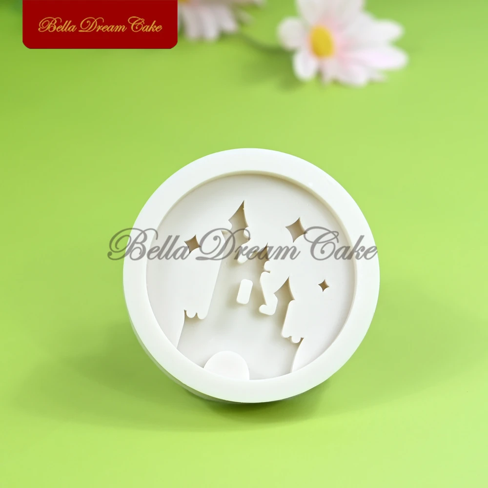 3D круглый замок/с. буквенный дизайн силиконовая форма для помадки шоколада