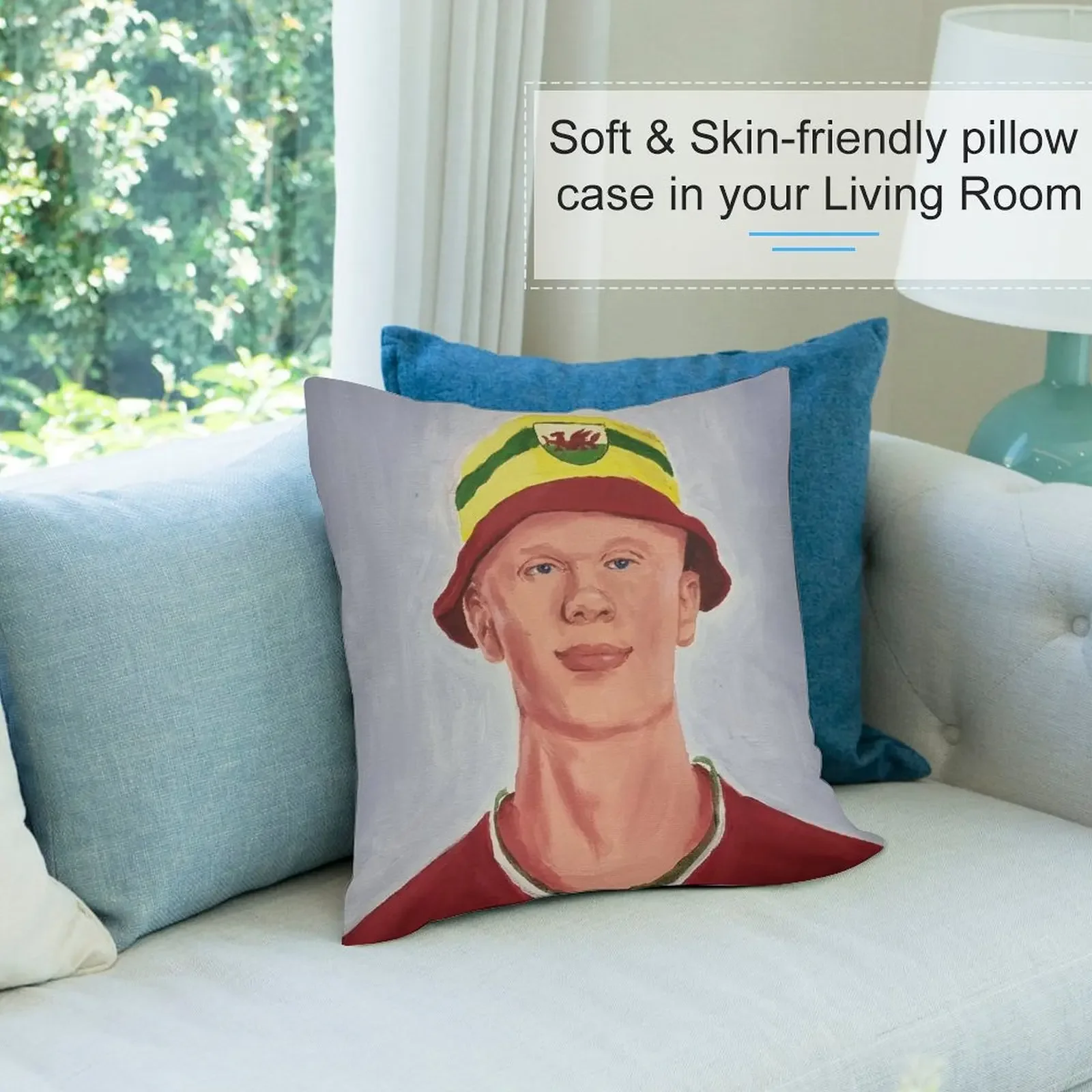 Эрлинга Гаанландия Уэльс футбольный фанат декоративная подушка чехол для