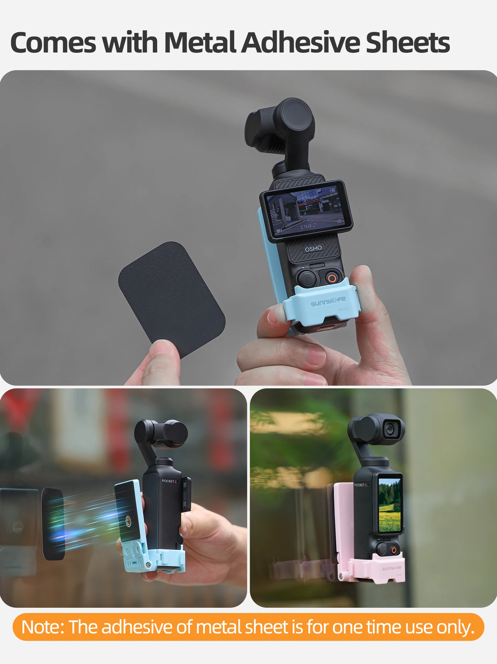 Фото Магнитное крепление Sunnylife для DJI Osmo Pocket 4/3, аксессуары для Pocket 4, настольная подставка с адаптером для холодного крепления №2