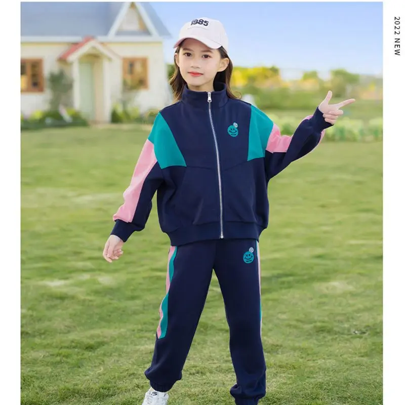 

Jmbear Girls' Autumn Clothing Suits Spring and Autumn New Children and Girls Western Style Fashion Sports Two-Piece Suit Fashion