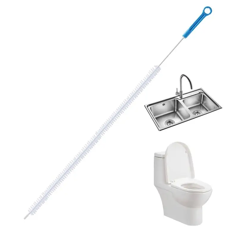 

Спиральная щетка для очистки труб, дренажная труба, скручивающаяся щетка, сгибаемые и нескользящие трубки, аксессуары для очистки овощей, раковины, пола