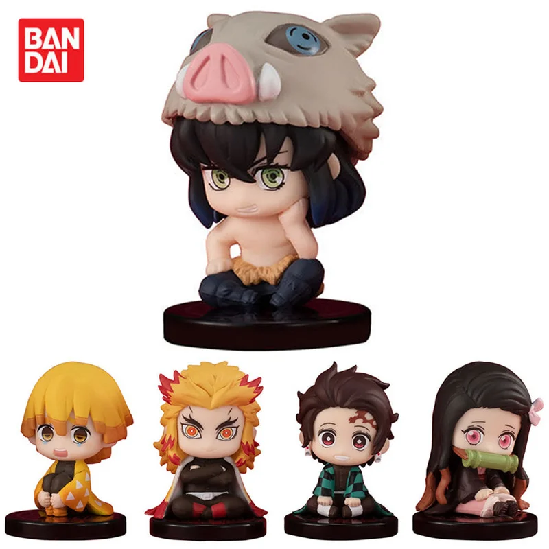 

Bandai Demon Slayer Doll Kamado Tanjirou Kamado Nezuko Agatsuma Zenitsu Action Figure Movie & TV PVC Model Toy Finished Goods