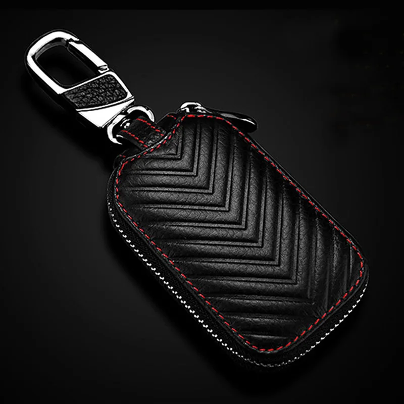 

Чехол для автомобильного ключа, чехол для ключей, сумка, чехол, защитный чехол для кошелька, автомобильный брелок-органайзер, универсальный кожаный смарт-откидной чехол для пульта дистанционного управления