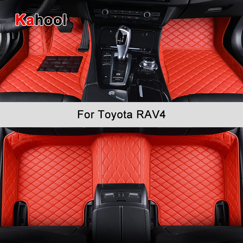 

KAHOOL Custom Car Floor Mats For Toyota RAV4 Auto Accessories Foot Carpet