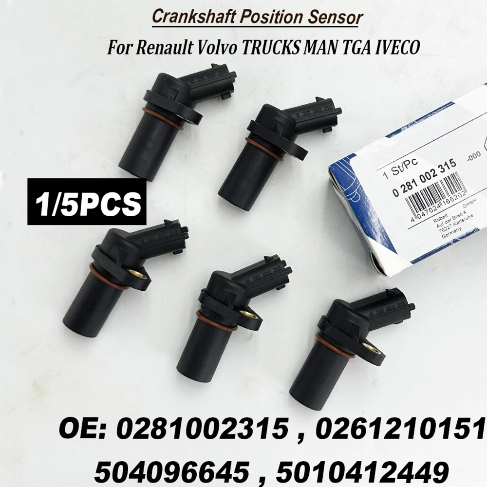 1/5 шт. 0281002315 0261210151 Датчик положения коленчатого вала 281002315 для GM Opel Volvoo Mercedes-Benzz MG
