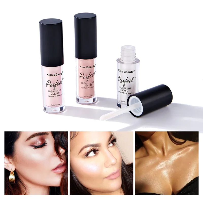 

Liquid Highlighter Face Contouring Pearlescent Makeup Brightener Bronzer Glow Body Face Contour Shimmer Illuminator Cosmetics