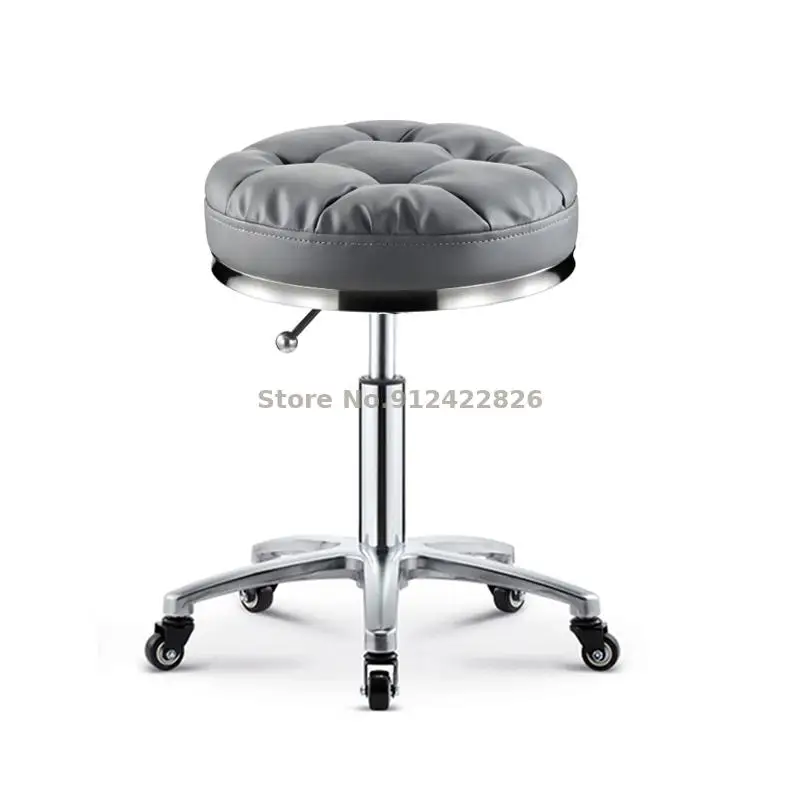 Buy Hairdresser's high-end big work stool hair salon hairdressing and lifting rotating pulley beauty nail r on