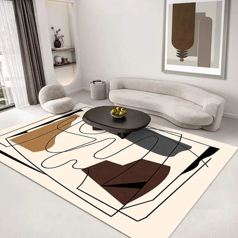 

Morandi Color Rug for Living Room Simple Bedroom Decorative Carpet Large Area Rugs Children's Room Carpets Non-slip Floor Mat