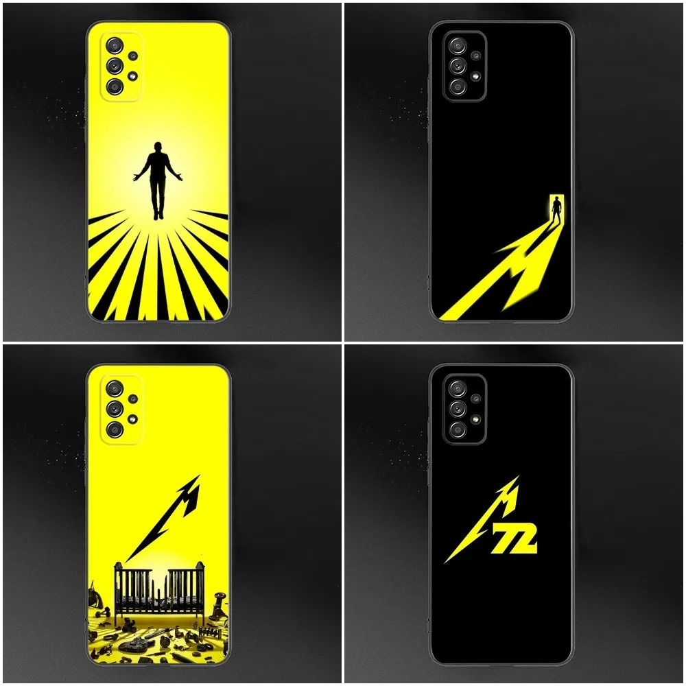 72 S-Seasons-M-Metallica Phone Case For Samsung S24 S23 S22 S21 S20 S10 S10E S9 Plus FE Note 20 Ultra 10 9 Black Cover