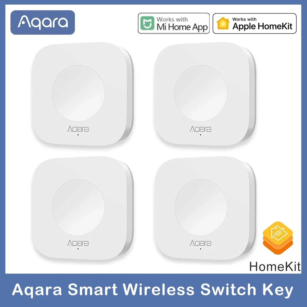 

Aqara Smart Wireless Switch Key Intelligent Application Remote Control ZigBee Wireless Biult in Gyro for mi home App