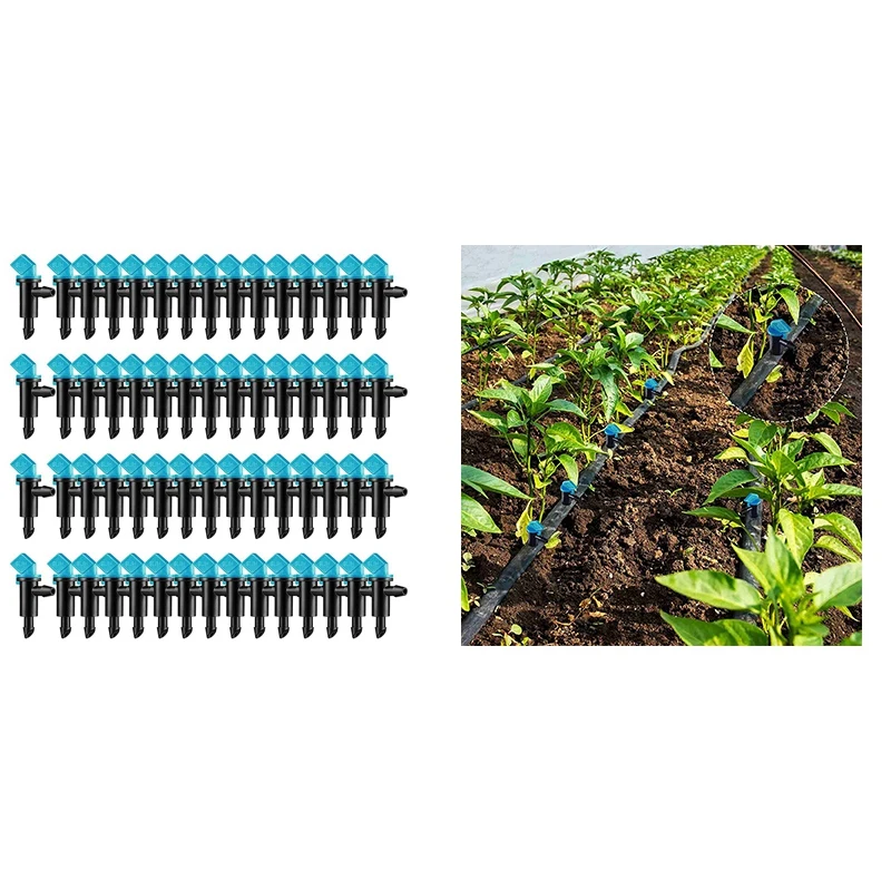 

Irrigation Drip Emitter Garden Flag Irrigation Dripper, Trees And Shrubs, Blue Black, 2GPH