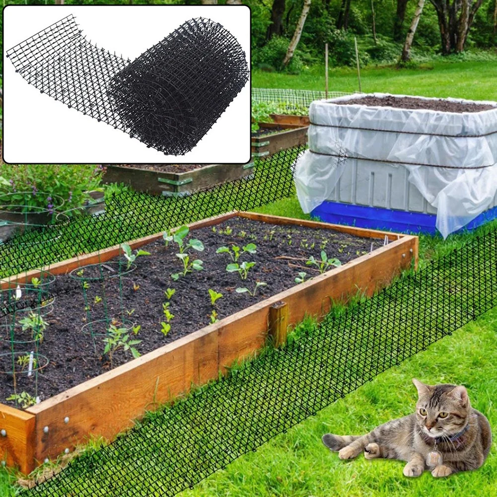 Gardening Cat Scat Mat Repellent Anti-Cat Dog Spike Deterrent Net Strips Garden Keep Cat Dog Away Digging Pet Supplies