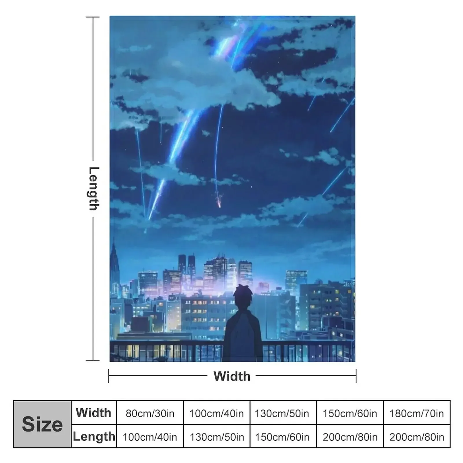 kimi no na wa // your name Taki Stars Балконное одеяло Спальный мешок Мягкие одеяла