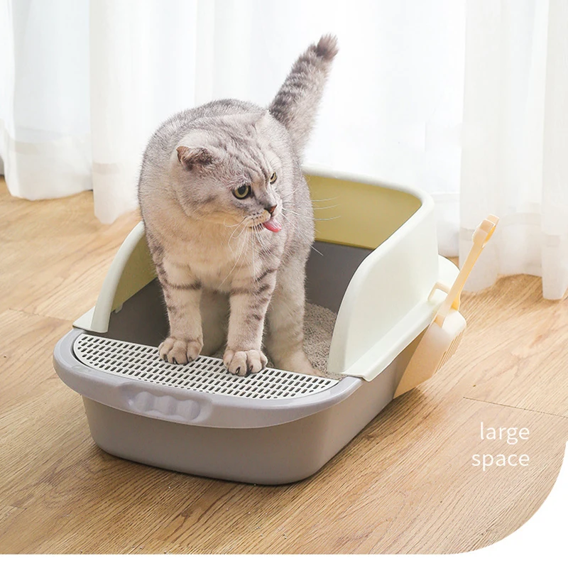 

Large Extra Sandbox Cat Cat Litter Box Toilets Anti-belt Sand Isolate The Odor Toilet House for Cats Large Semi-Closed