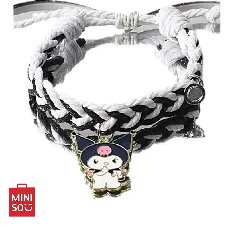 Sanrio Магнитный двухцветный тканый рандомный двойной всасывающий браслет простой
