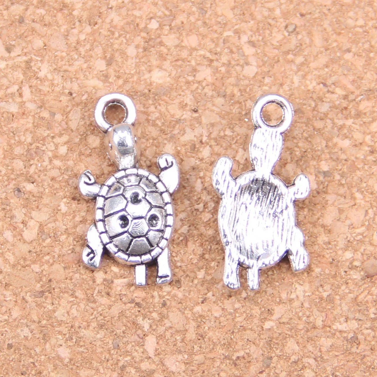 

76pcs Charms tortoise turtle sea 22x11mm Antique Pendants,Vintage Tibetan Silver Jewelry,DIY for bracelet necklace