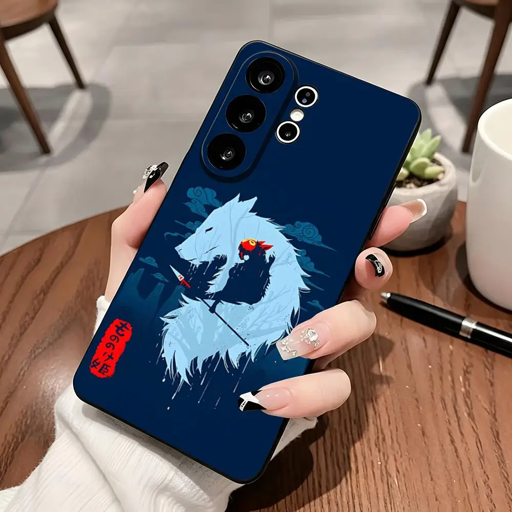 Фото Аниме-чехол для телефона «Принцесса Мононоке» для Samsung S26 Ultra S25 Edge S23 S22 S21 S20 A57 A37 A17 Plus S24 Fe №4