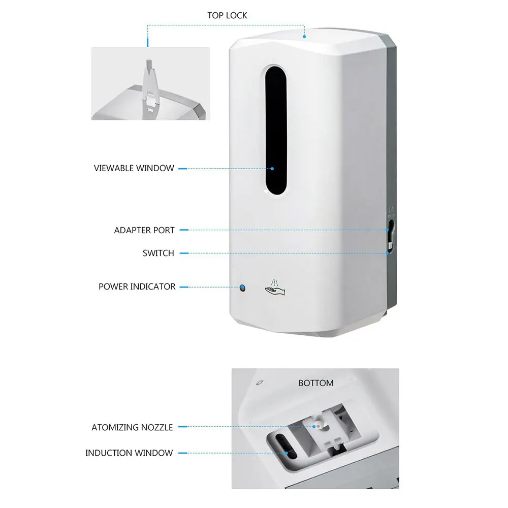 Автоматическая индукционная сушилка для рук дезинфицирующее средство