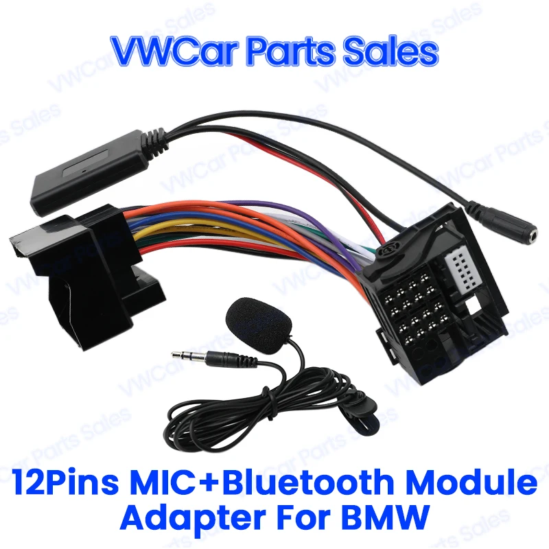 Автомобильный Bluetooth 5,0 AUX аудио адаптер HD микрофон гарнитура микрофон кабель адаптер комплект для BMW E60 E63 E64 E61 E62 Автомагнитола