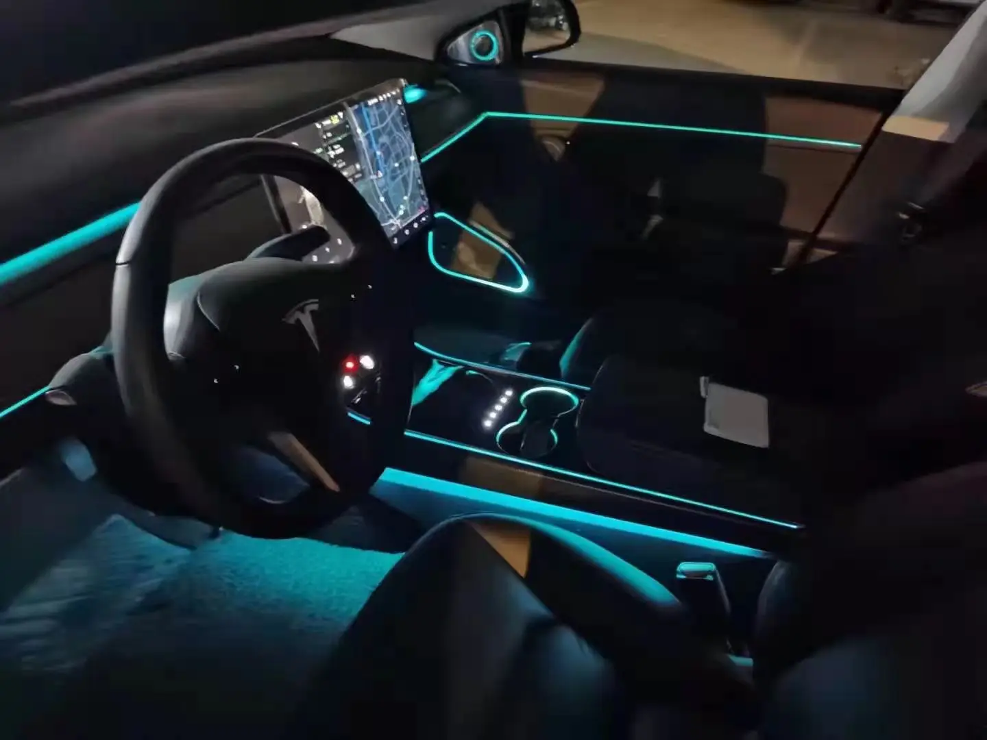Автомобильная осветительная система атмосферное освещение 128 цветов