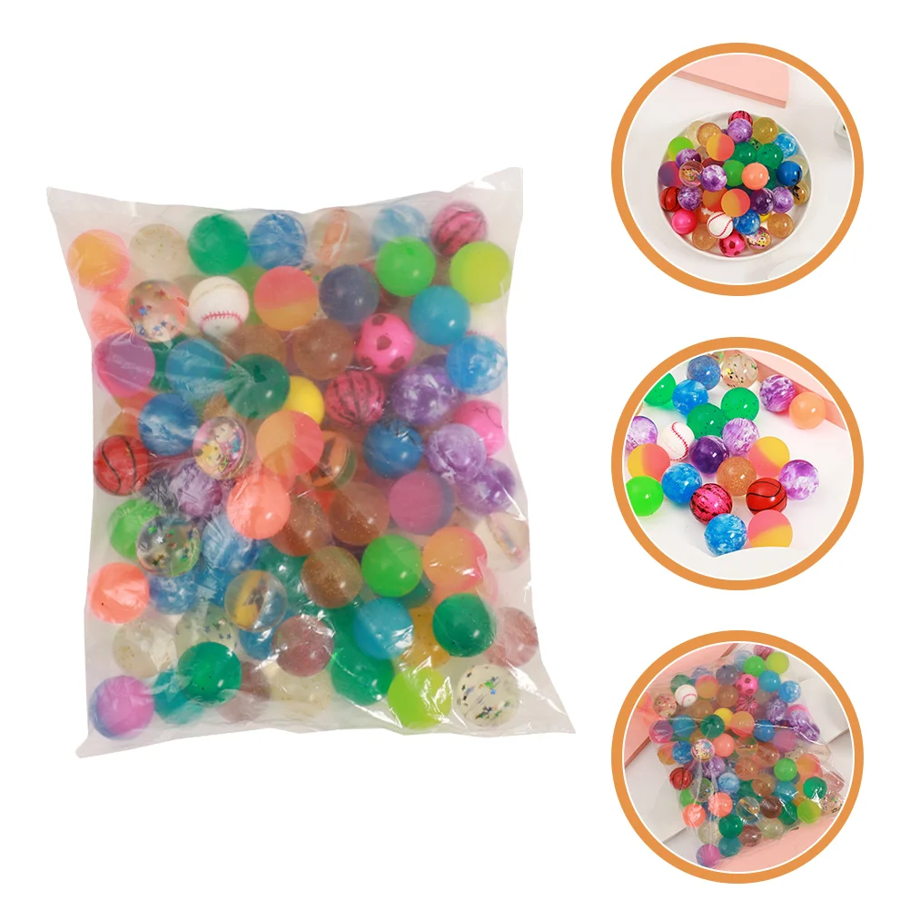 

30 Pcs Bouncy Ball Kids Rubber Balls Portable Bouncing Toys Bulk Elasticity Carnival Party Jumping Colored Child Sports