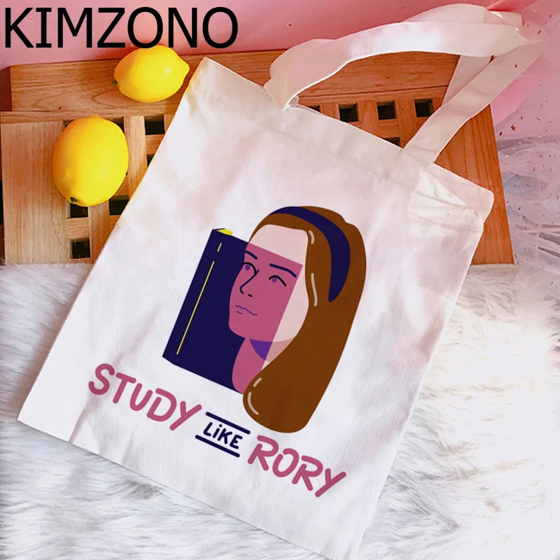 

Сумка для покупок Gilmore для девочек, Экологически чистая холщовая многоразовая сумка-тоут для покупок, сумка из переработанной ткани