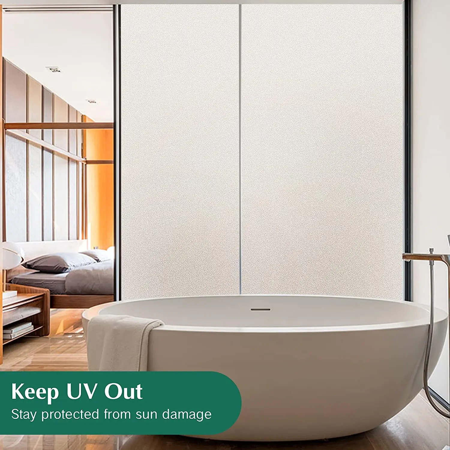 Матовая оконная пленка YaJing самоклеящаяся с защитой от солнца для окон