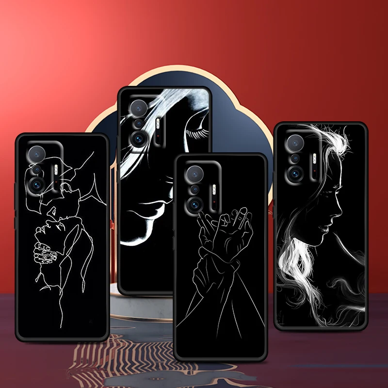 

Funny Cartoon Painting For Xiaomi MI 11 11T 10T Pro Lite Youth Ultra CC9 9 8 Pro A3 5G Soft Black Phone Coque Fundas