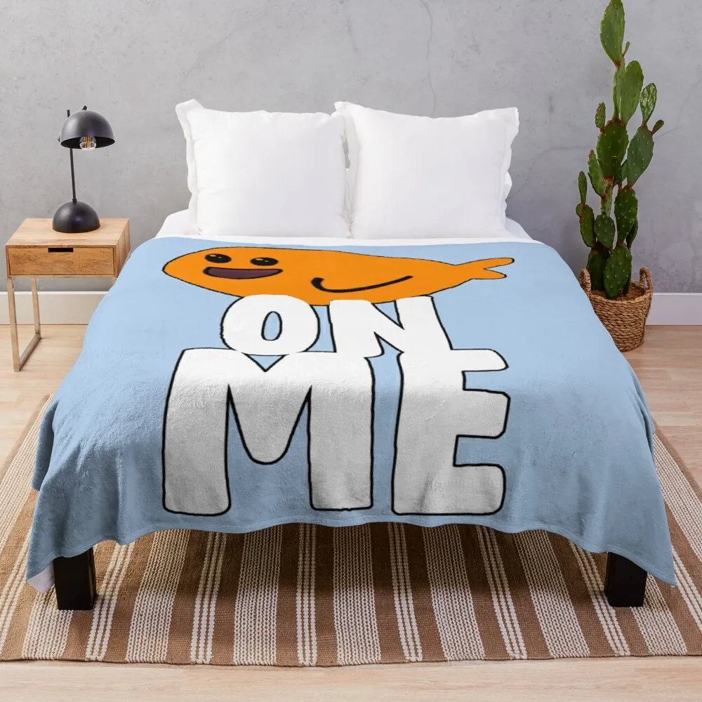 

Meme Fish On Me Throw Blanket Baby Blanket