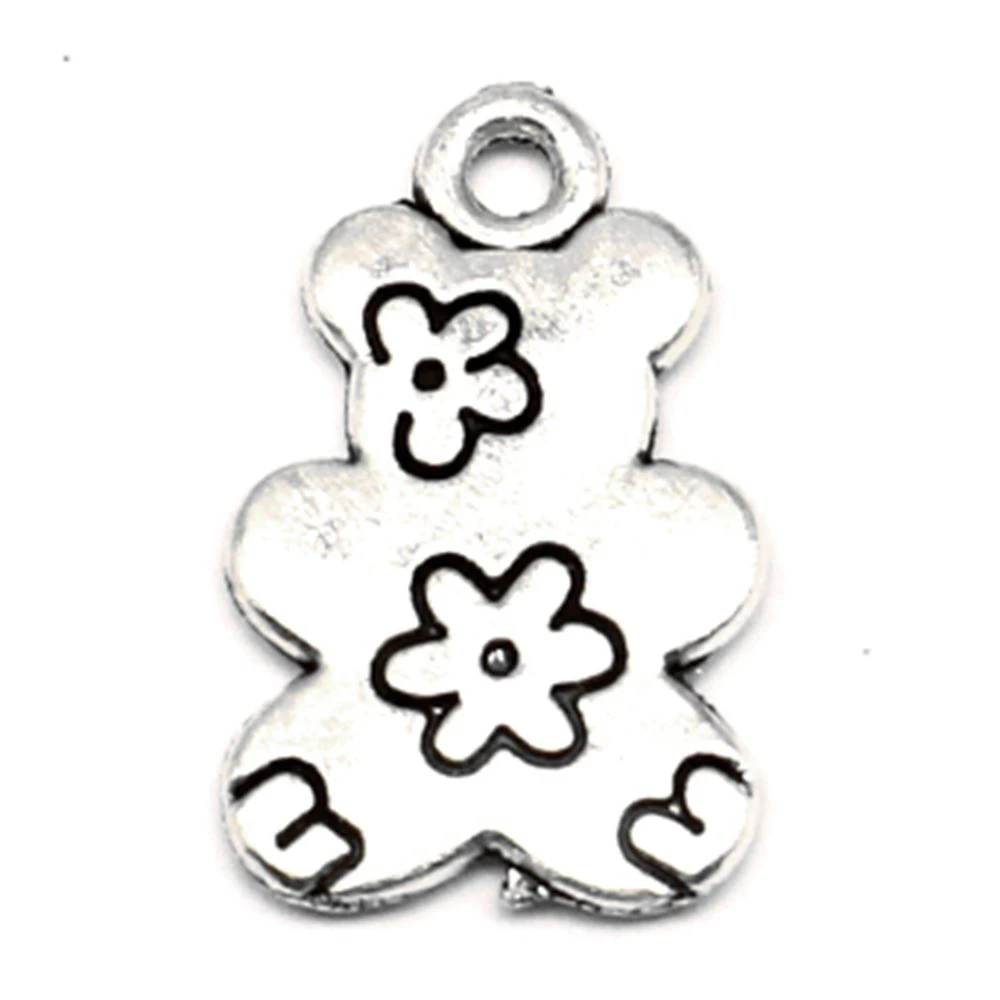 

Little Bear Charm For Making Jewelry Diy Finding 60pcs 20x12mm