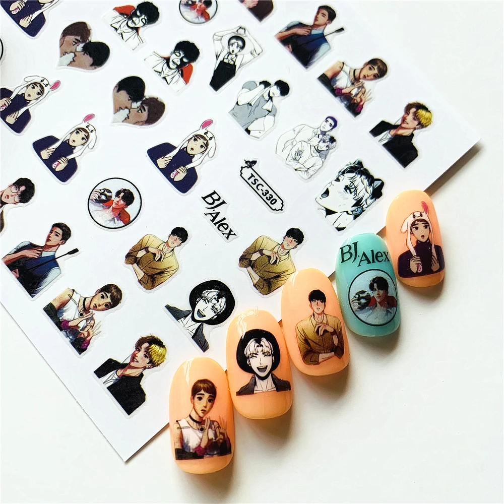 

Newest TSC-320 brother series 3d nail art sticker nail decal stamping export japan designs rhinestones