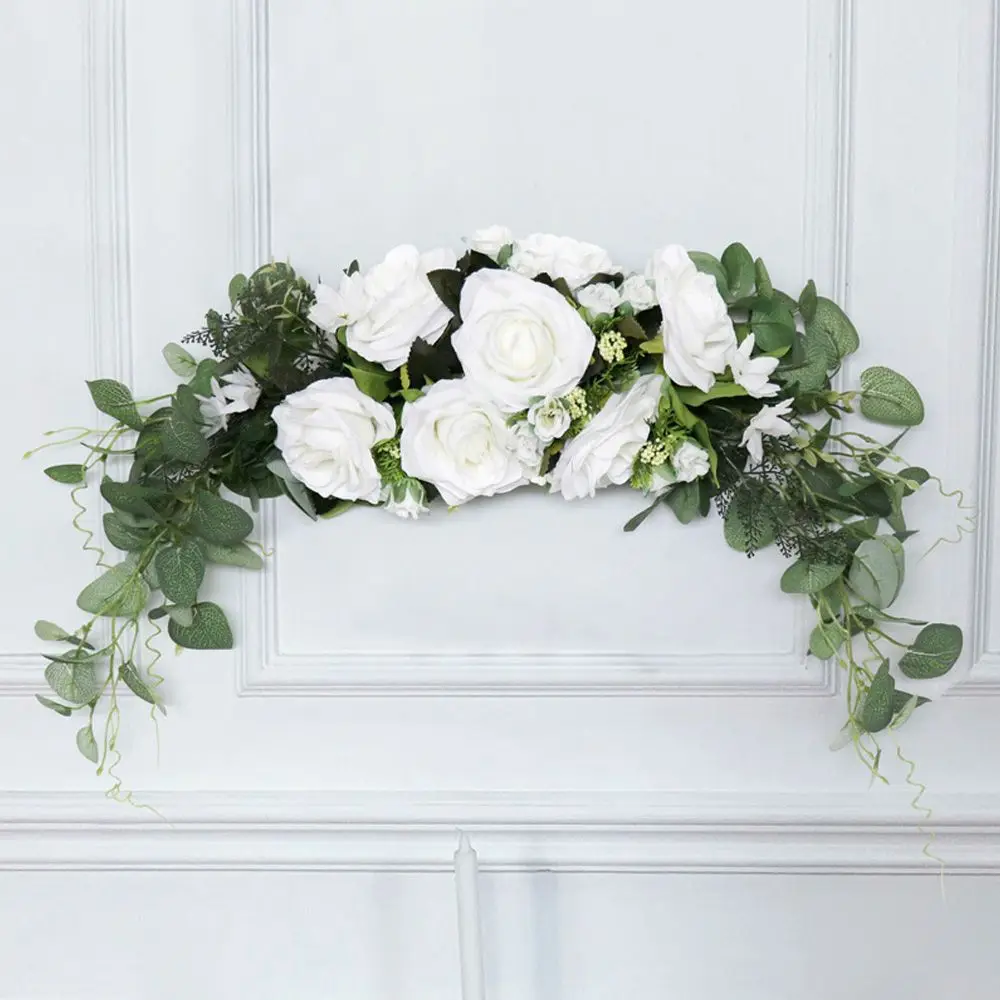 

Realistic Party Wall Ceremony Wedding Artificial Flower Arch Decor Floral Fake Plant