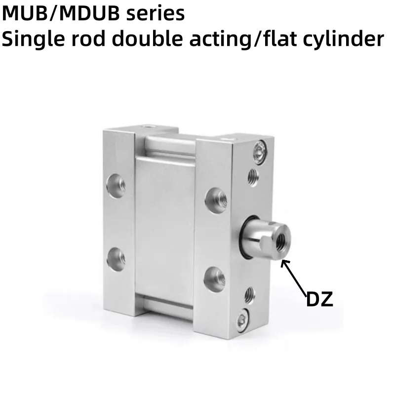 MDUB25-5DZ/MDUB32-5DZ/MDUB40-5DZ/MDUB63-5DZ плоский цилиндр серии MUB/MDUB одноштоковый пневматический