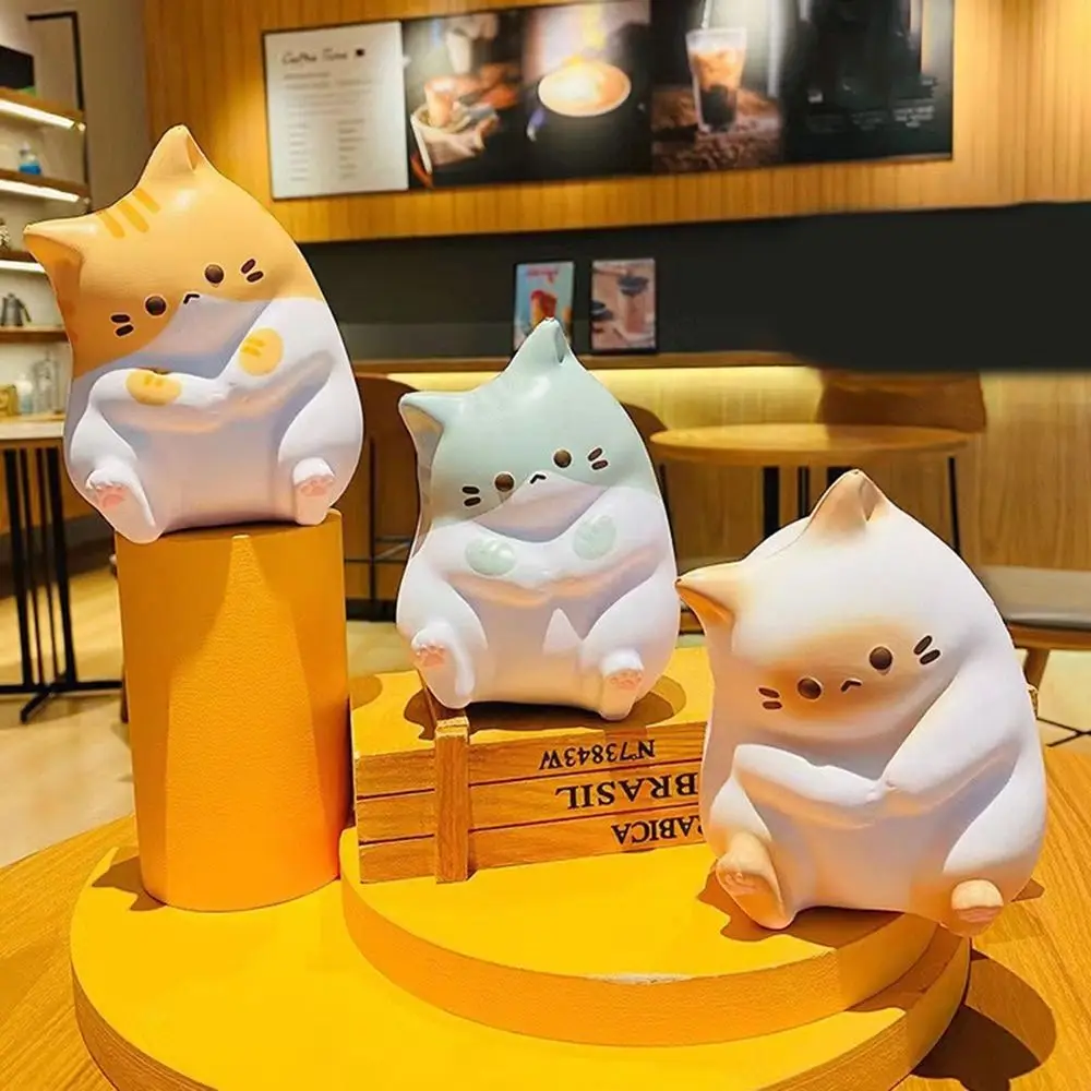 Фото Kawaii мультяшный кот, сжимаемые игрушки, плюшевая кукла с медленным отскоком, декомпрессионная кукла, снятие стресса, милая игрушка для беспокойства №2