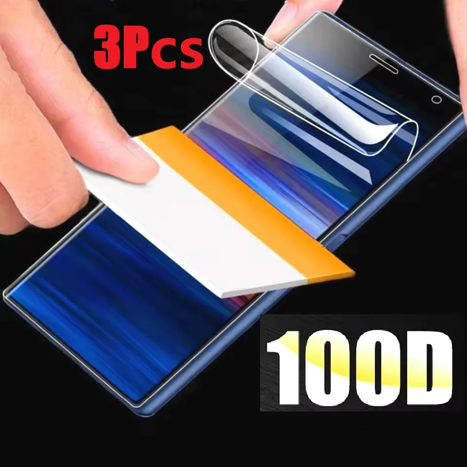 3 шт. гидрогелевая защитная пленка для экрана Sony Xperia 10 Xperia10 V VI IV II III Not Glas