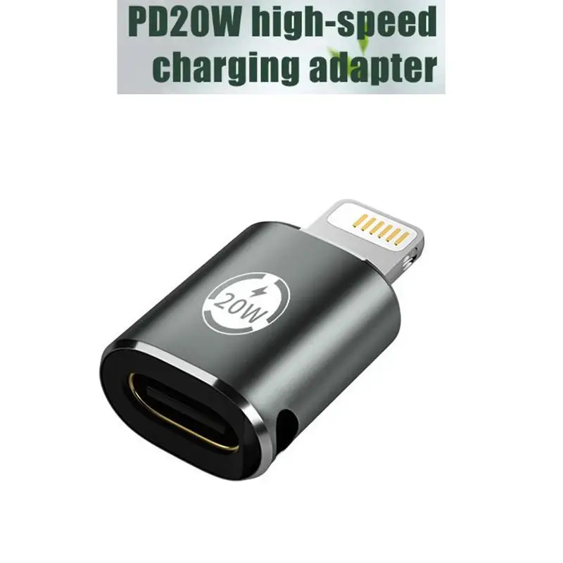 

High Speed Fast Charging Adapter PD20W Type C Female To Lighting Male Data Transmission Converter For IPhone 14 13 12 Max