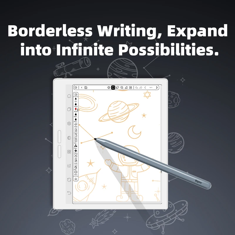 Фото Электронная книга Bigme B751C S Color E-ink, 7-дюймовый экран с 36-уровневой подсветкой для защиты глаз, 4+64 ГБ, Android 14, с эффектом бумаги №4