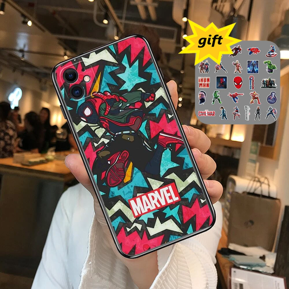 

Fashion spider man Deadpool Phone Case For Huawei p50 P40 p30 P20 10 9 8 Lite E Pro Plus Black Etui Coque Painting Hoesjes comic