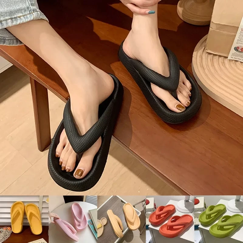 Hot Solid Women Men Slippers Home EVA Flip Flops Women Indoor Sandals Summer Men Sandals Anti-Slip Bathroom Platform Slippers