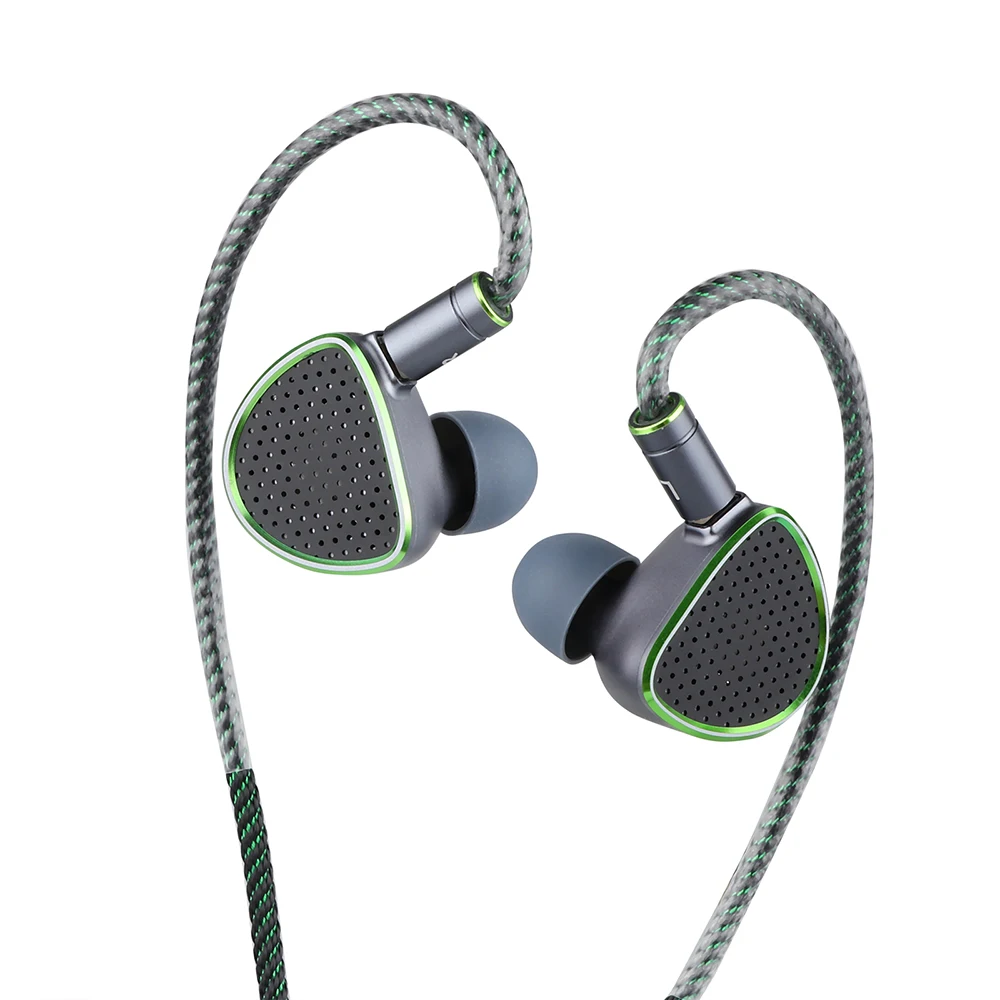 RAPTGO HOOK-X 14 2 мм открытый плоский привод + PZT HiFi наушники-вкладыши со съемным кабелем