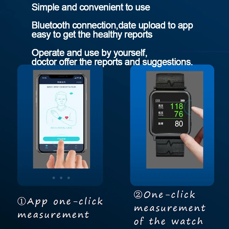 

Умные часы с измерением давления и пульса, медицинские умные часы с длинным аккумулятором