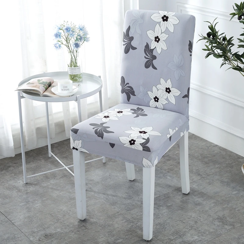 

Printed Spring Modern Chair Cover Stretch Universal seat case Dining Room Seat Covers Chair Covers For Kitchen Home Decoration